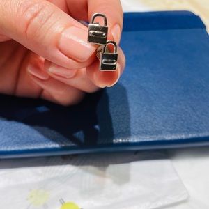 925 silver padlock stud earrings
